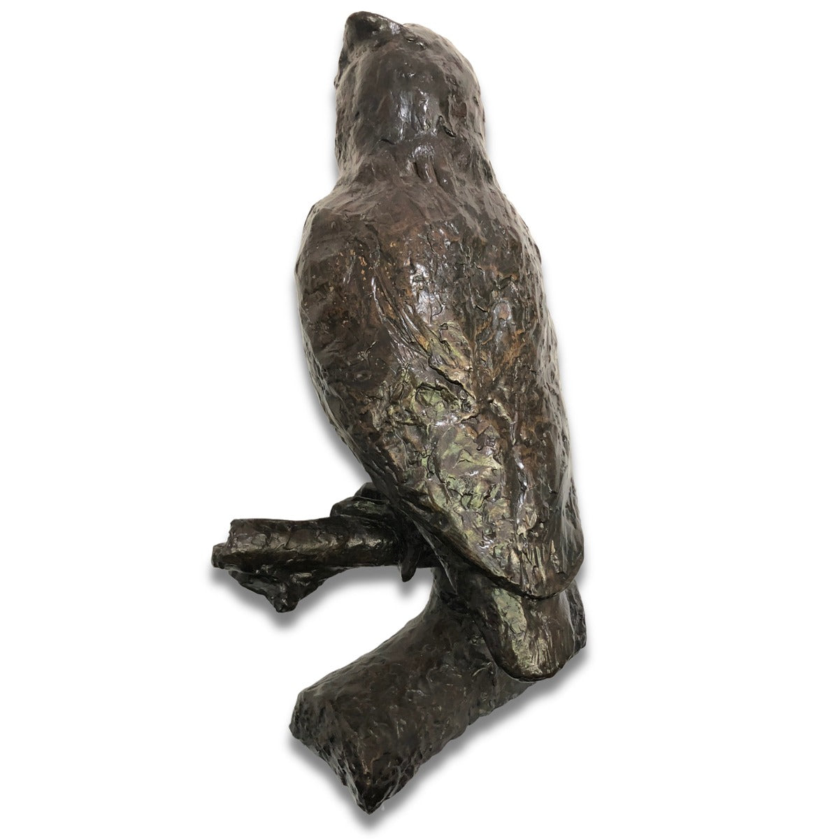 Bronzeskulptur "Abstrakte Eule" von Ladislav Hlina