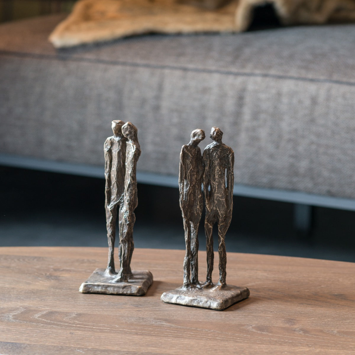 Bronze sculpture "To Reason" by Ann Vrielinck