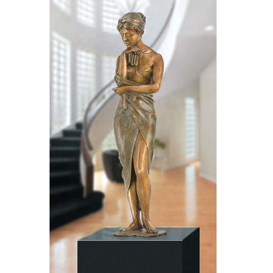 Edition Strassacker Bronzeskulptur "Im Rosengarten" von Erwin A. Schinzel