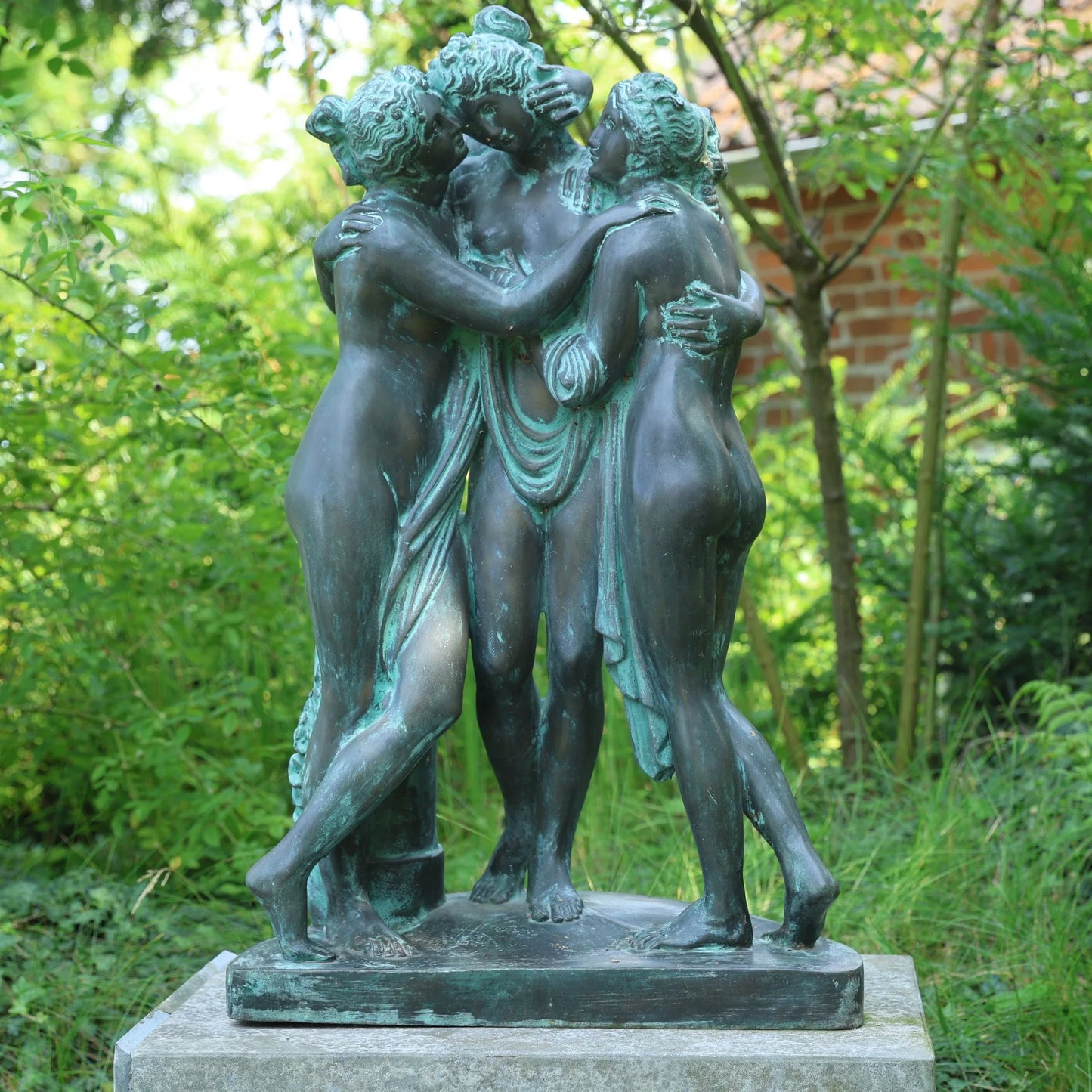 Bronze sculpture "The Three Graces" after Antonio Canova