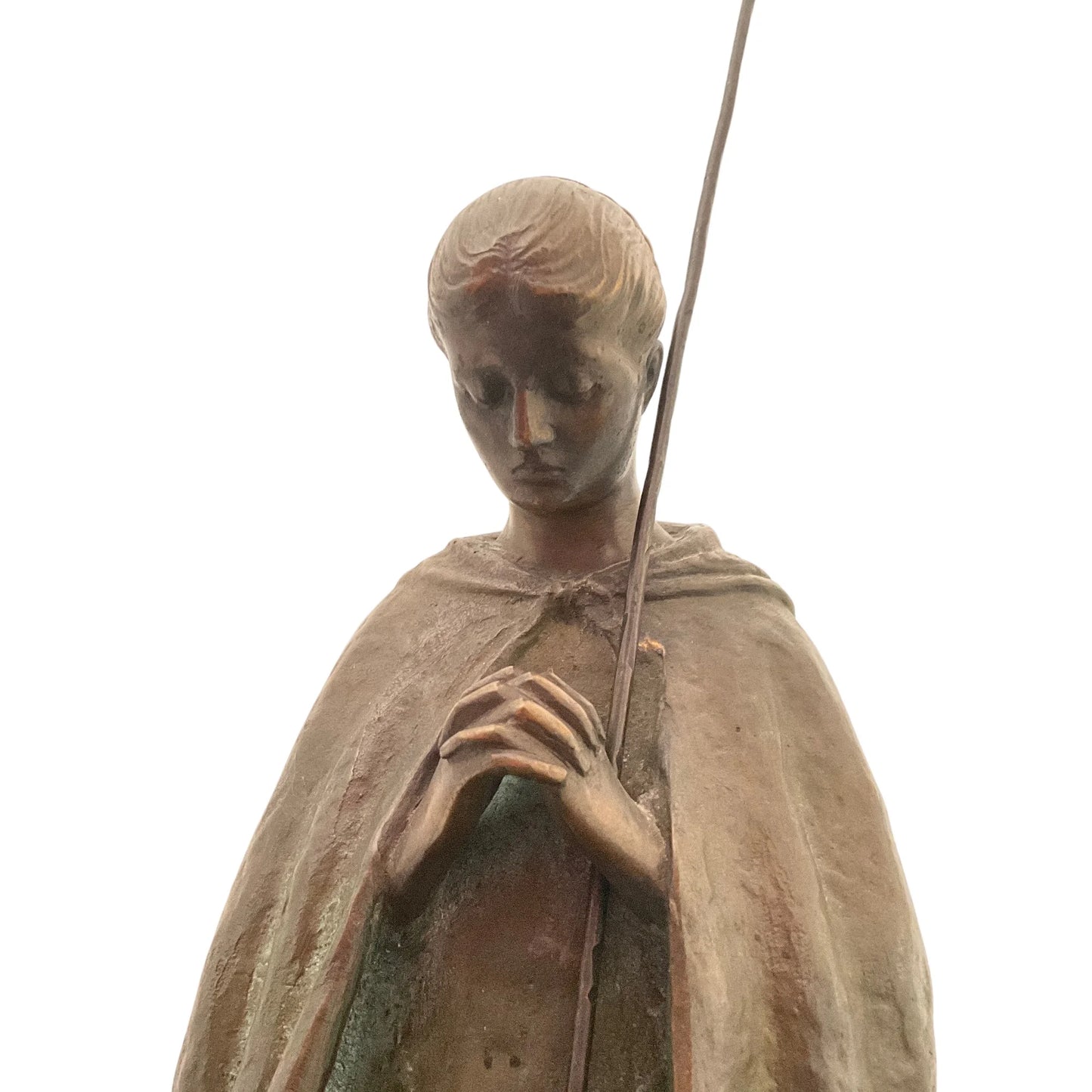 Bronze sculpture "Young Shepherdess with Herd" by Otto Schmidt-Hofer