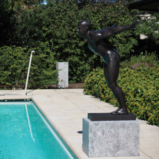 Bronzeskulptur "Schwimmer David"