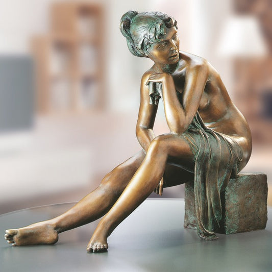 Beispielansicht der Bronzefigur "Ich lausche dem Gesang der Vögel"