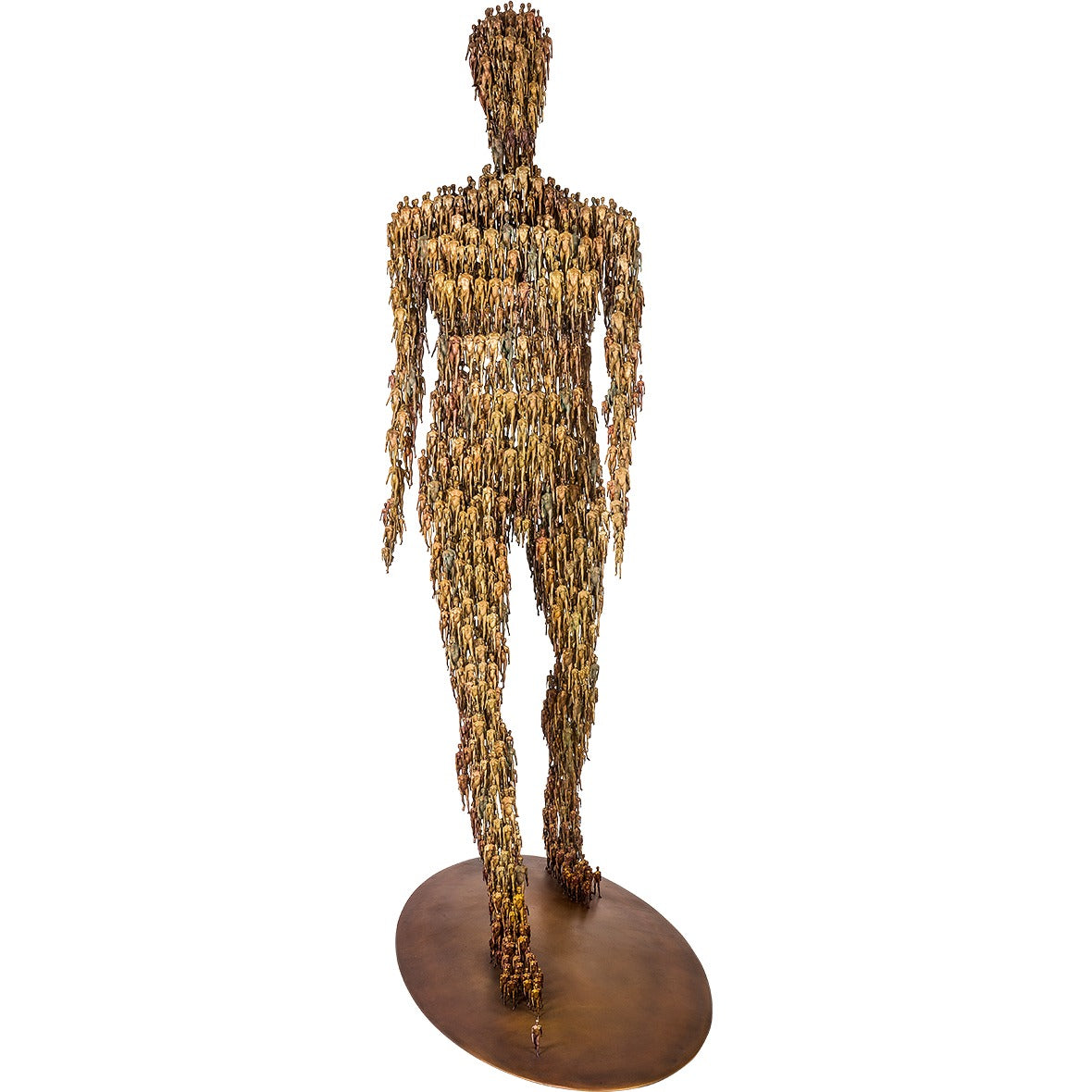 Ansicht der Bronzeskulptur "Going"