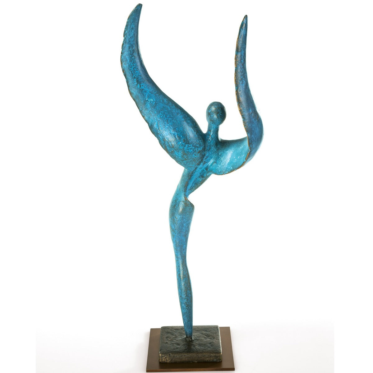 Rückansicht der Bronzeskulptur "Cosmic Dancer VI"