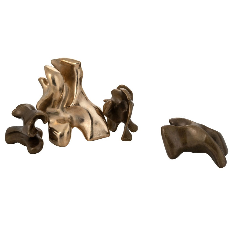 Bronzeskulptur "The Tribe - 4 Figuren als Set" von Cornelius Vandeputte