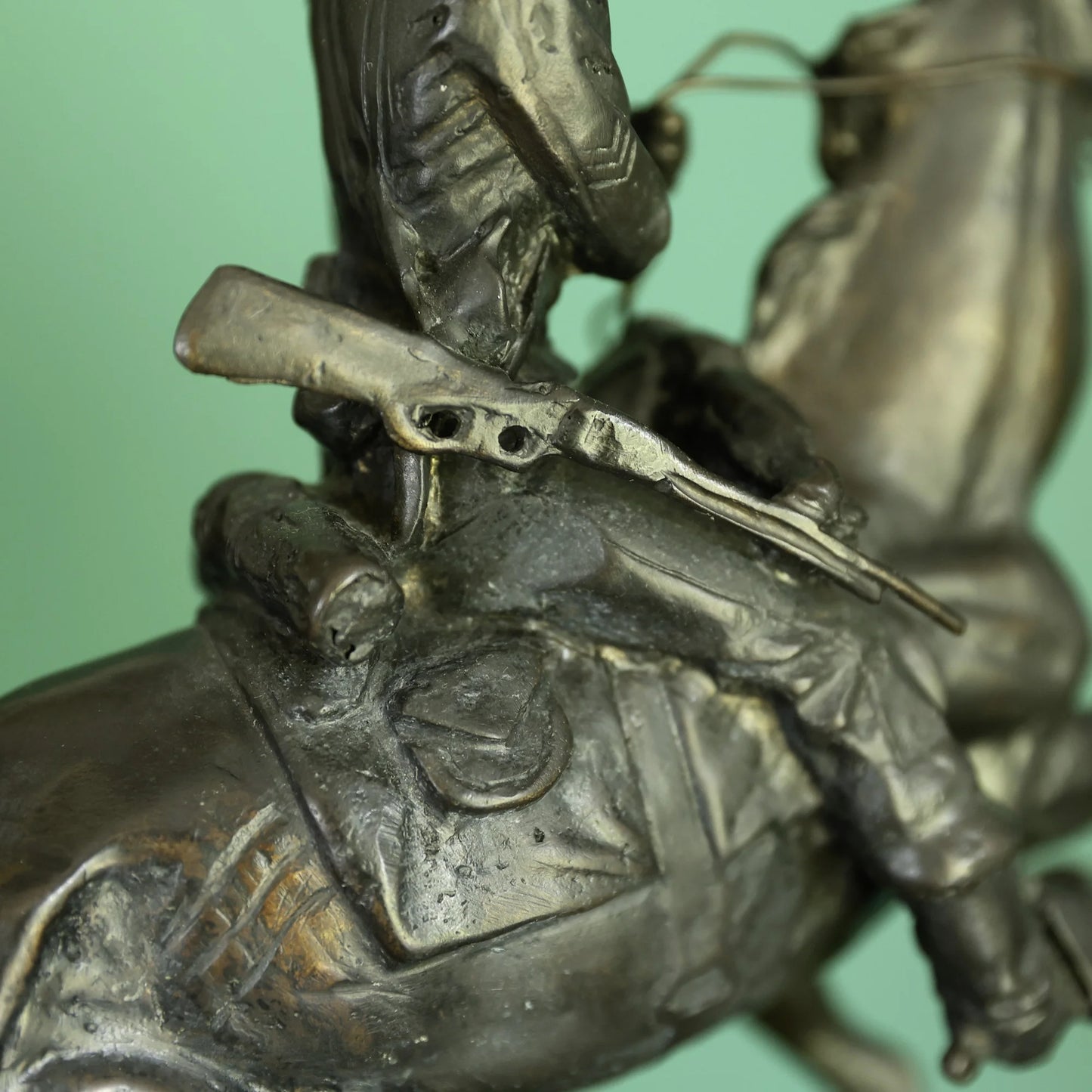 Bronze sculpture "Trooper of the Plains" by Frederic Remington