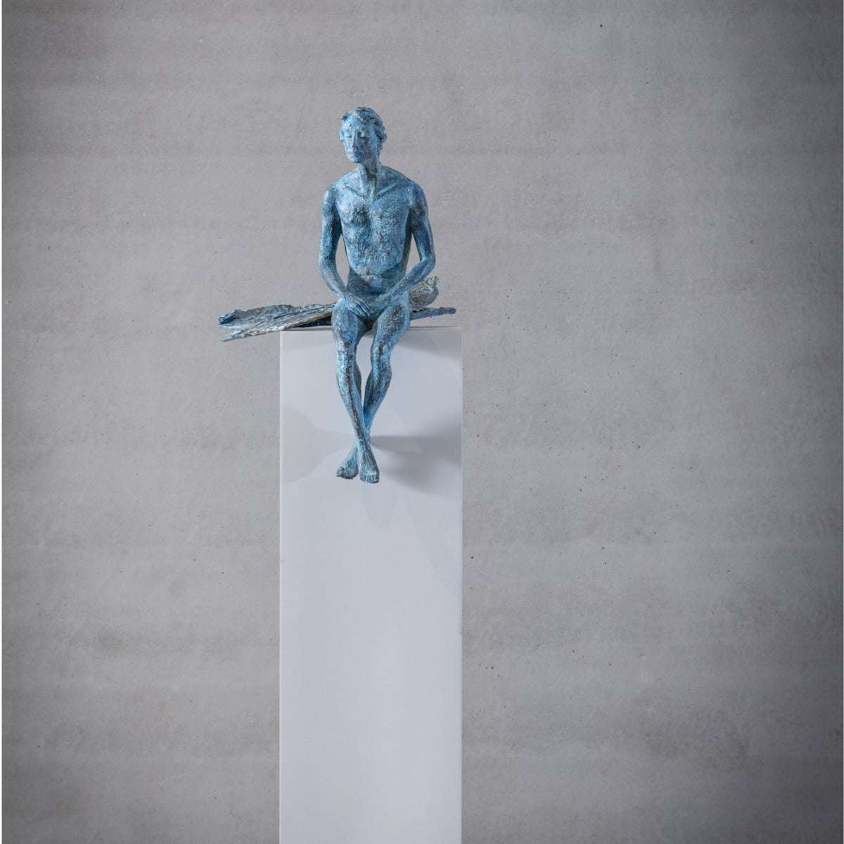 Bronzeskulptur "Icaro" von Raffaella Benetti