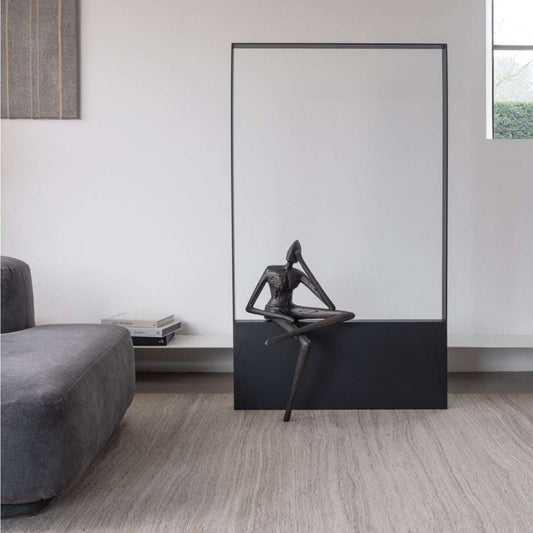 Bronzeskulptur "Let me think" von Guy Buseyne