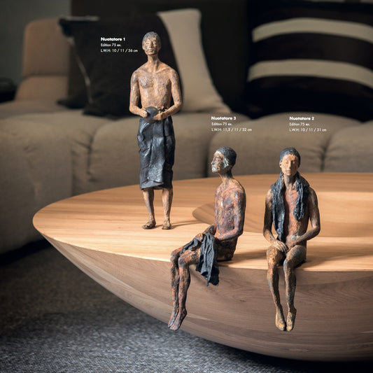 Bronzeskulptur "Nuotatore 1" von Raffaella Benetti