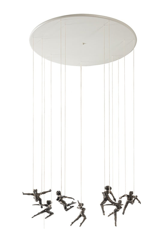 Bronzeskulptur "Rotonde" von Jacques Vanroose mit brauner Patina