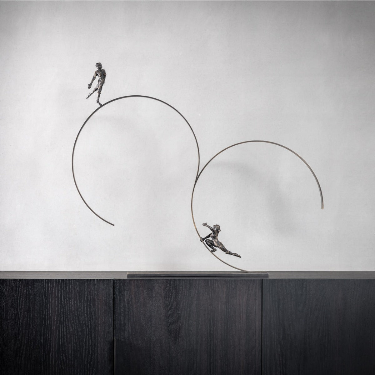 Bronze sculpture "Continuity" by Jacques Vanroose