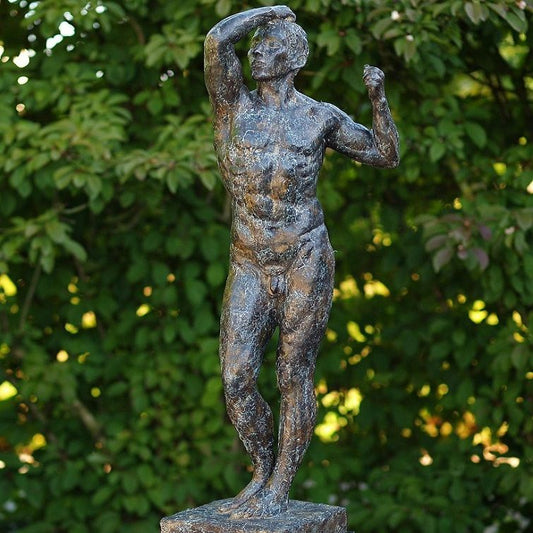 Bronzeskulptur "Das eherne Zeitalter" nach Auguste Rodin
