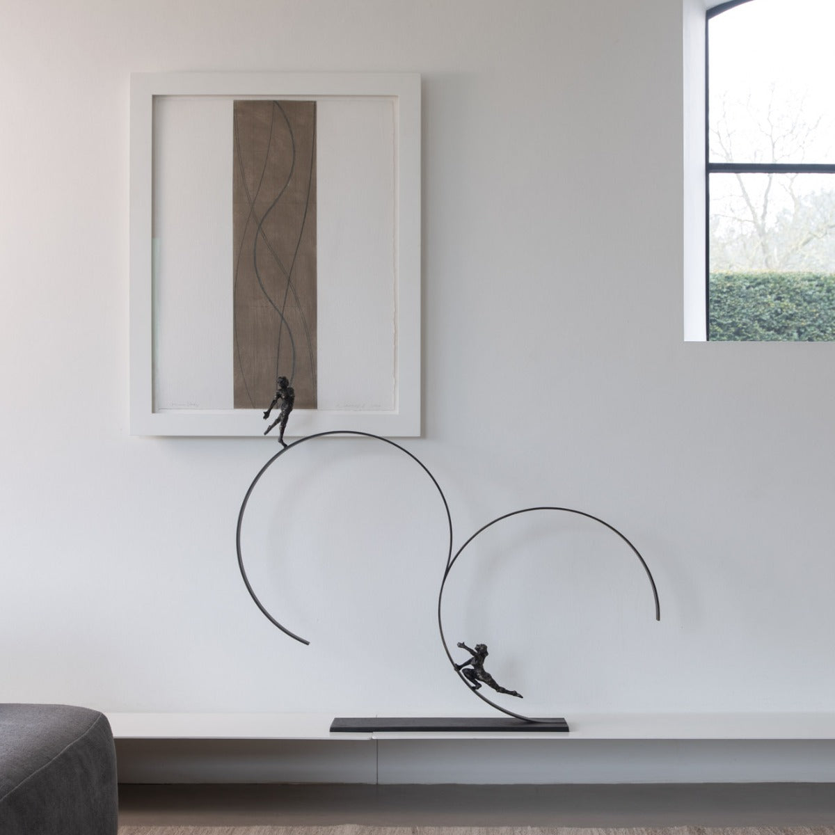 Bronze sculpture "Continuity" by Jacques Vanroose