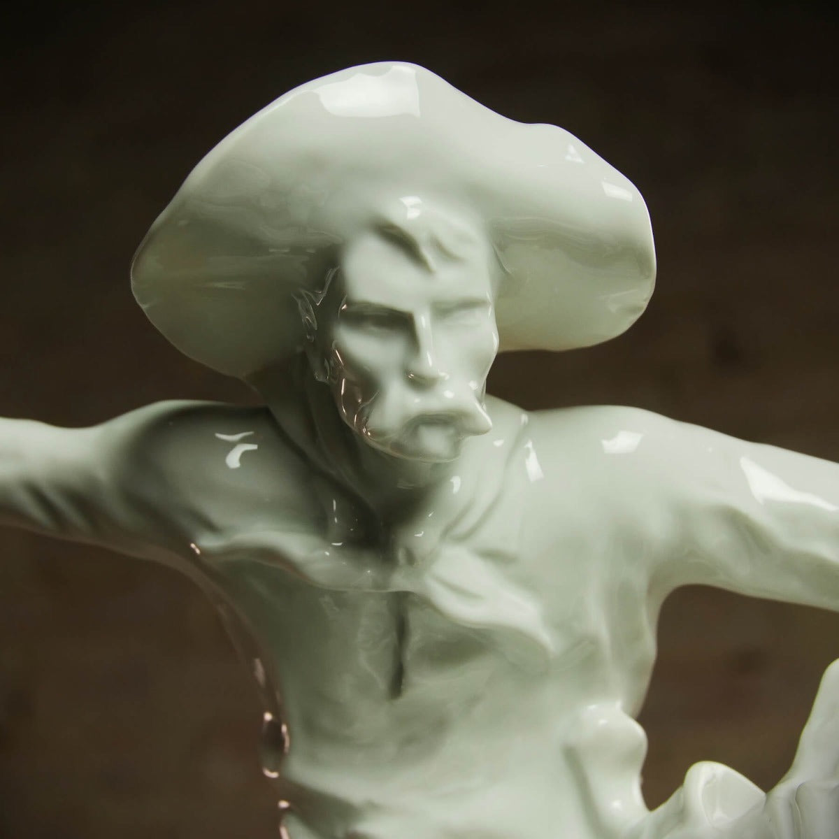 Porcelain sculpture "Broncho Buster" by Frederic Remington