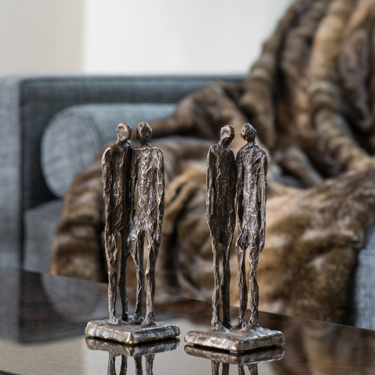 Bronze sculpture "To Reason" by Ann Vrielinck