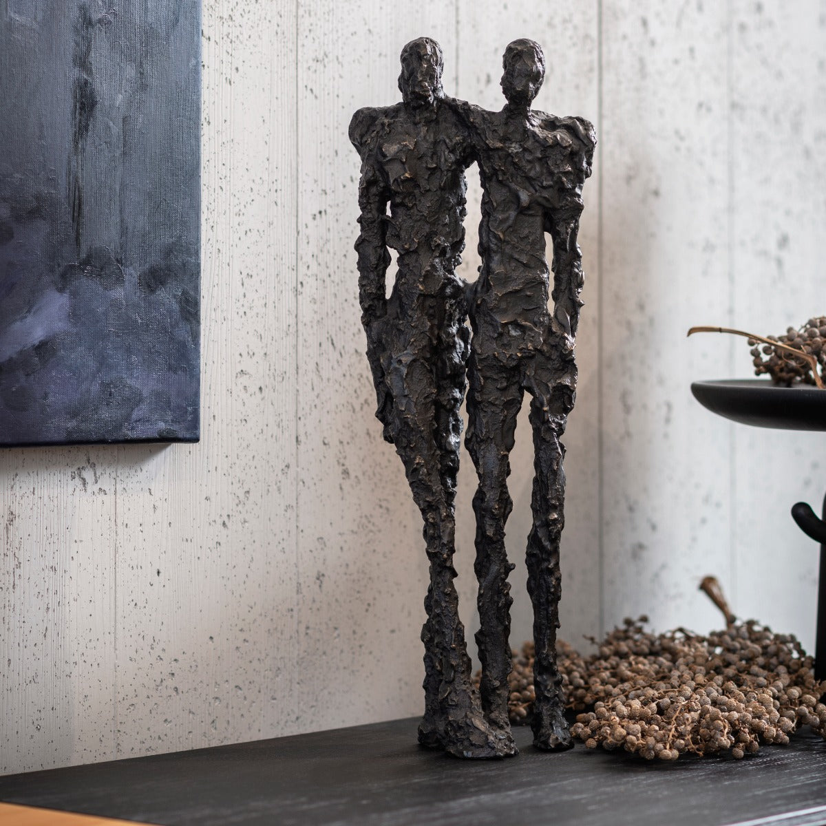 Bronze sculpture "To Embrace" by Ann Vrielinck
