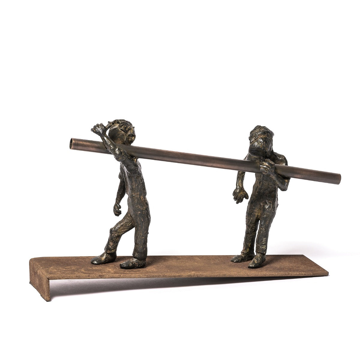 Bronze sculpture "Teamwork" by Freddy De Waele