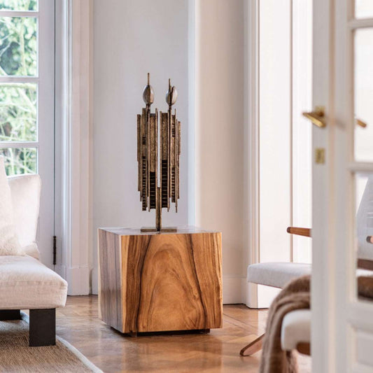 Bronzeskulptur "Iuxta" von Guy Buseyne