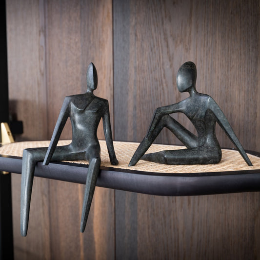 Bronzeskulpturen "Elle & Lui" von Guy Buseyne