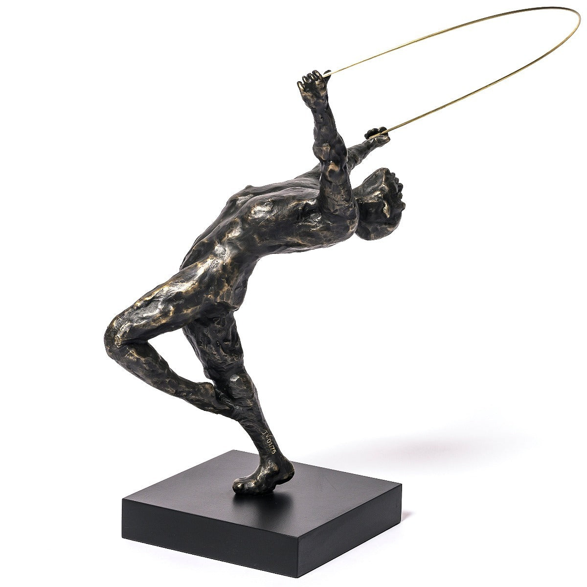 Bronze sculpture "Ribbon Dancer" by Jacques Vanroose