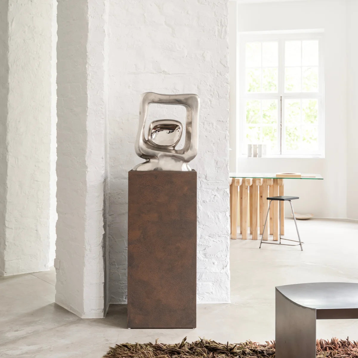 Bronzeskulptur "Azzurro Scopolo" von Simona Sbordone