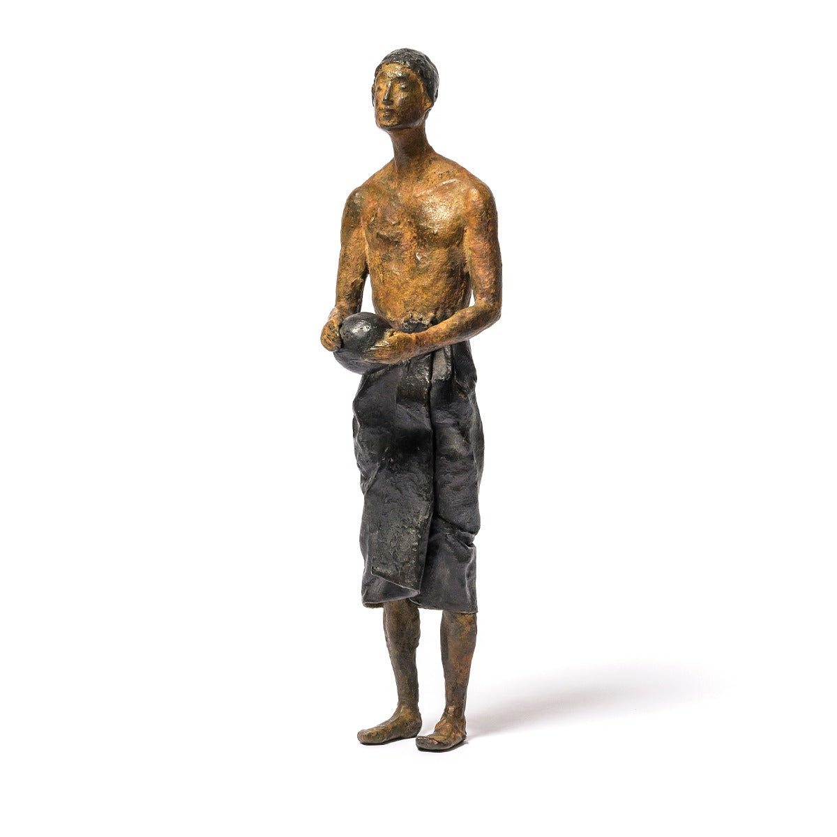 Bronze sculpture "Nuotatore 1" by Raffaella Benetti