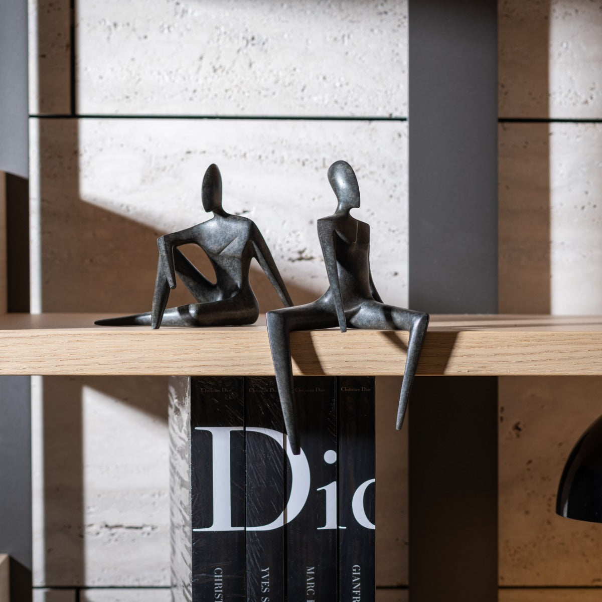 Bronze sculptures "Elle & Lui" by Guy Buseyne