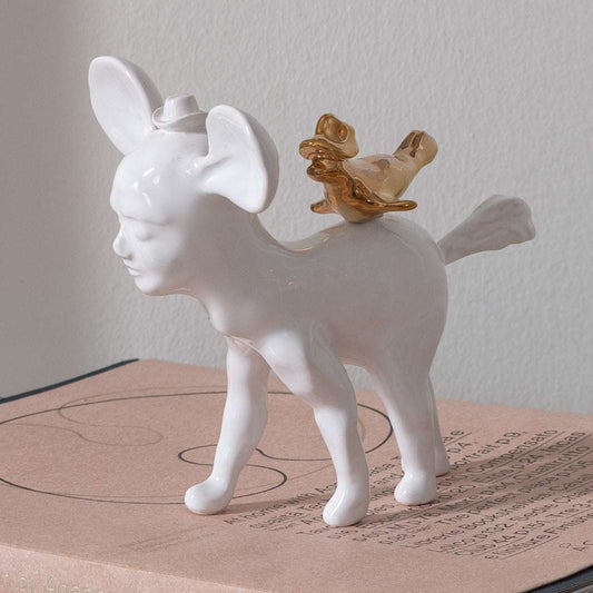 Skulptur "Gently loving fluffy seal" von Rudy Vancanneyt