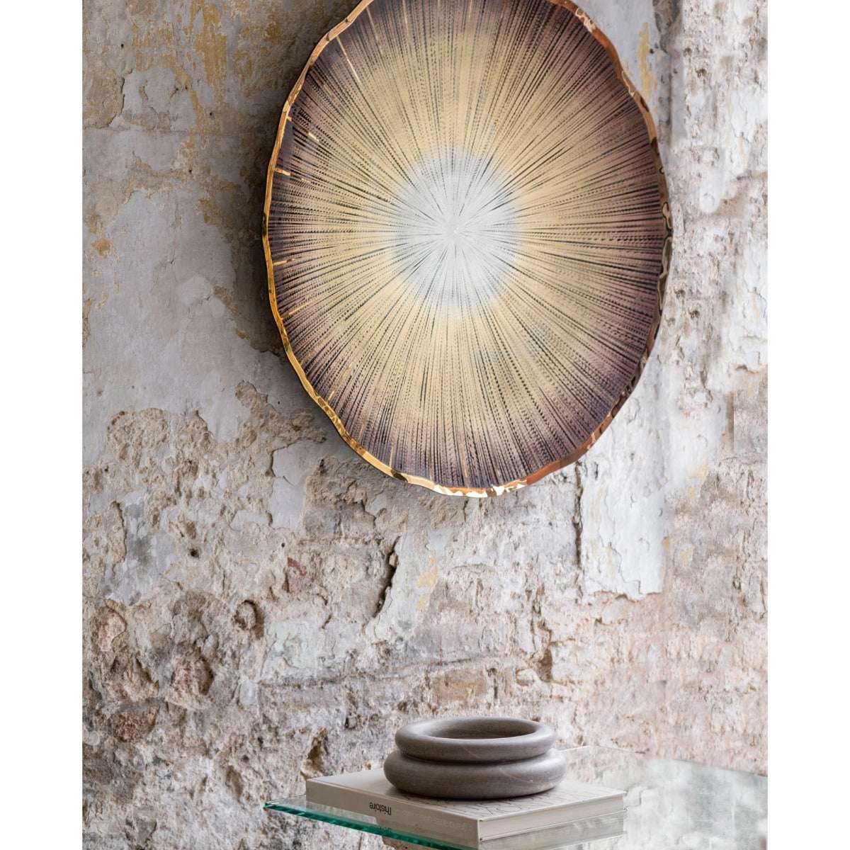 Wanddekoration "Prato de Parede Concavo - Oxidos" von Regina Medeiros