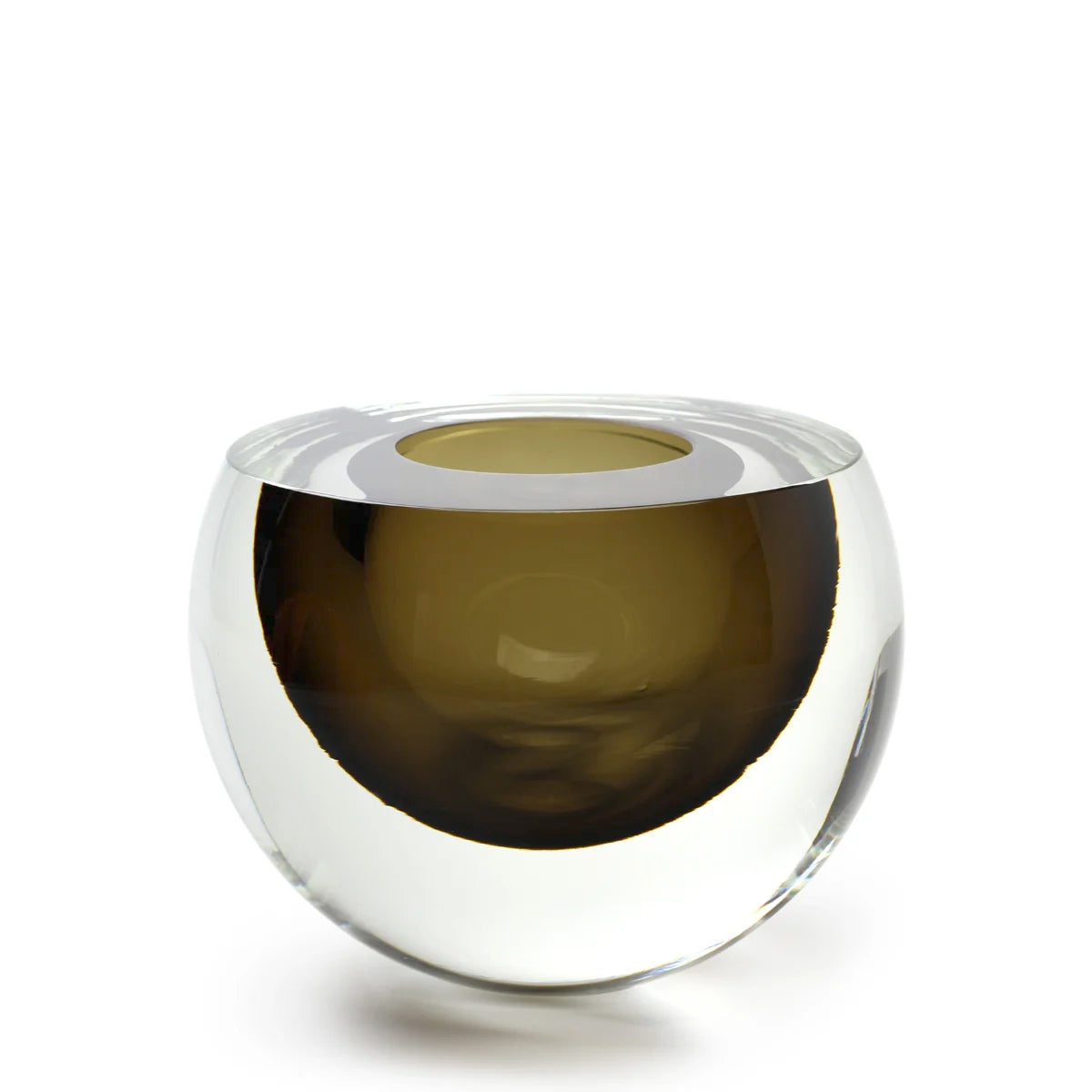 Glass bowl "Drop Flat" by Seguso