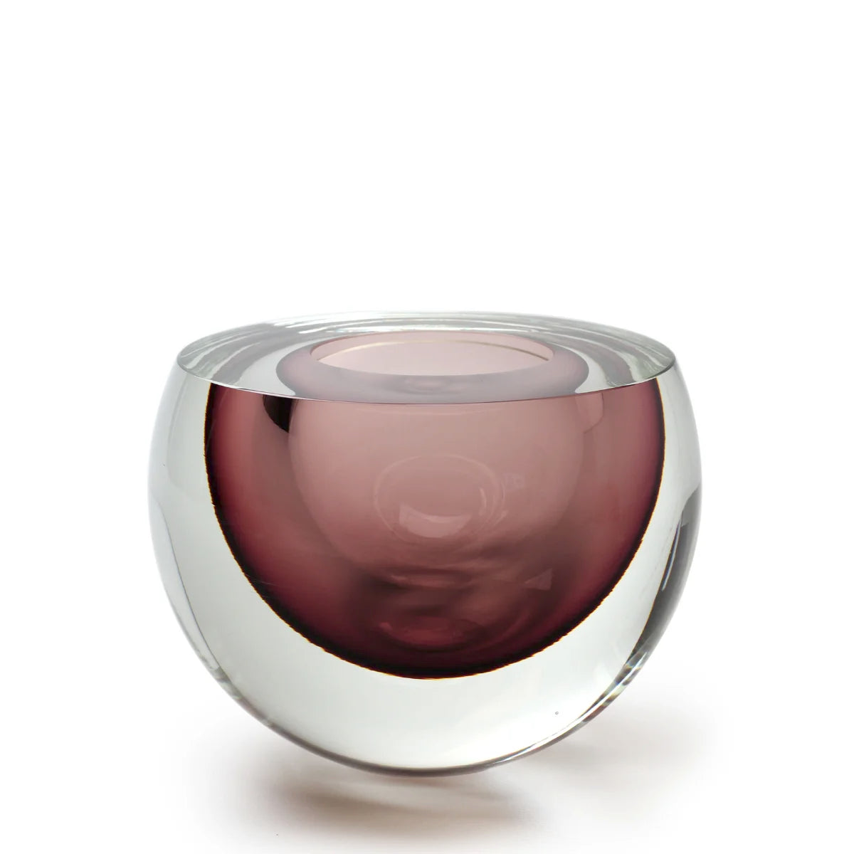 Glass bowl "Drop Flat" by Seguso