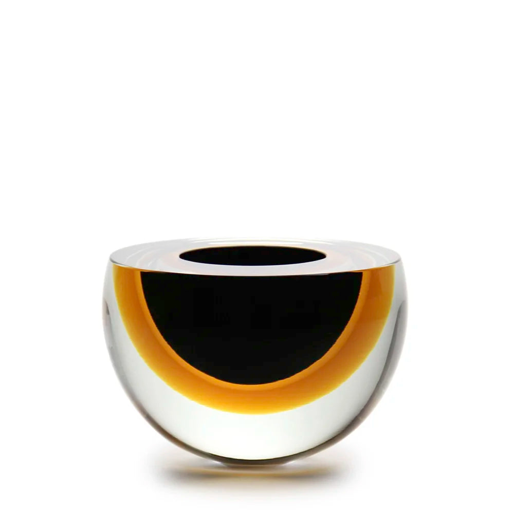 Glass bowl "Drop Flat" by Seguso