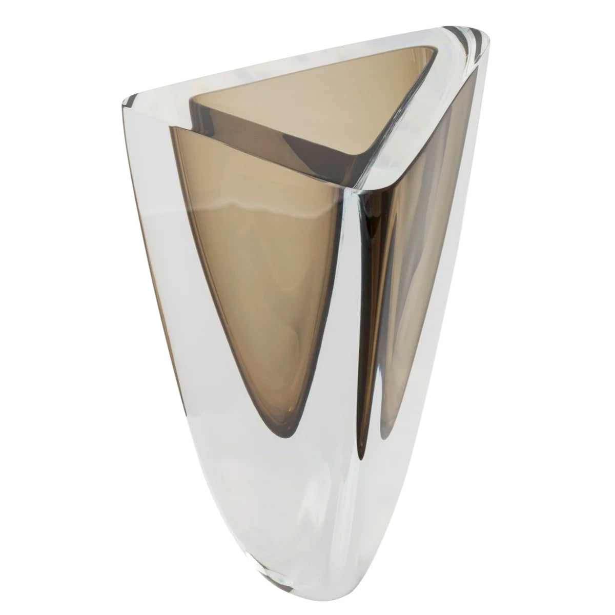 Glass vase "Vase Triangle 4" by Seguso