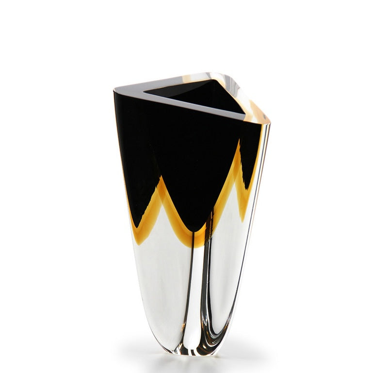 Glass vase "Vase Triangle 4" by Seguso