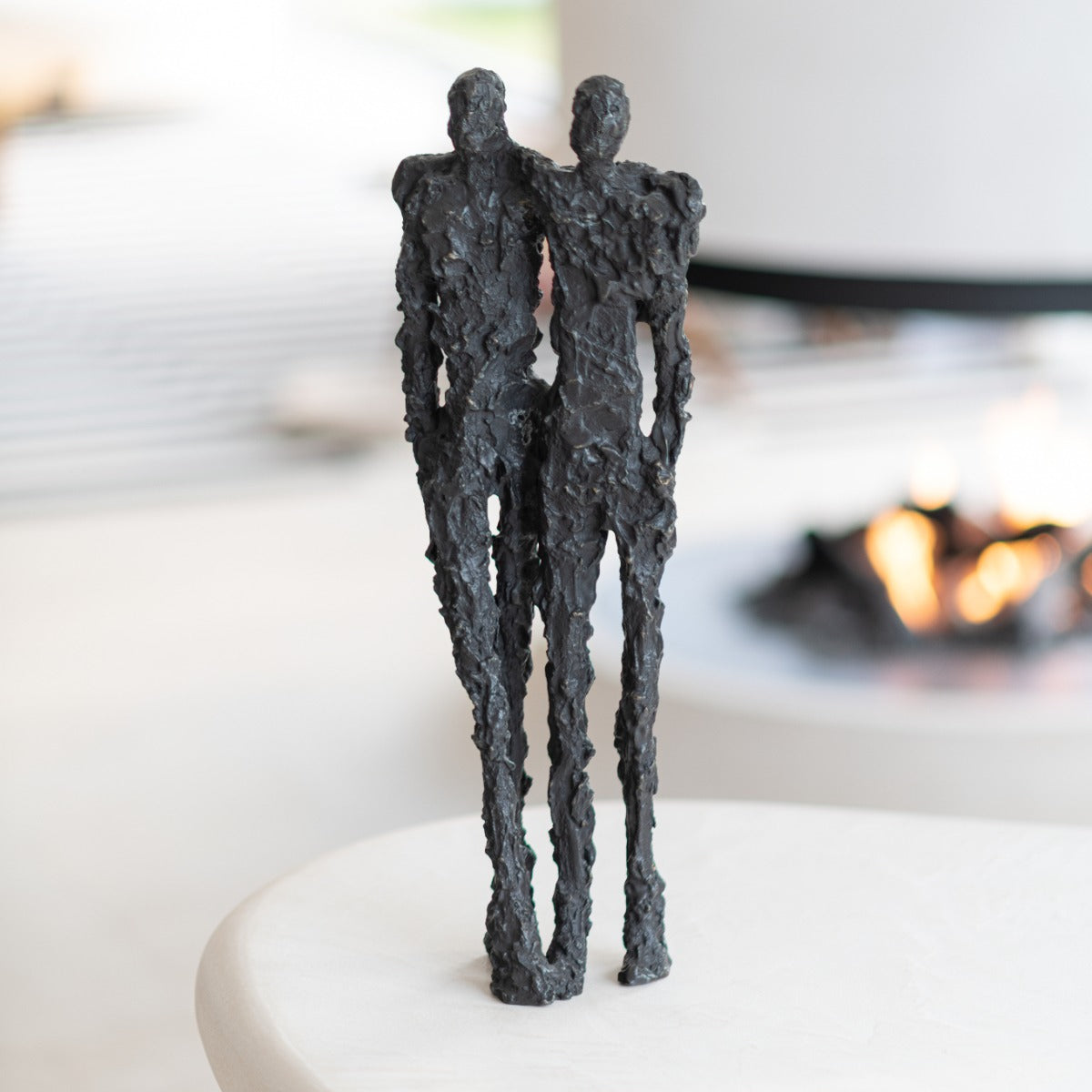 Bronze sculpture "To Embrace" by Ann Vrielinck