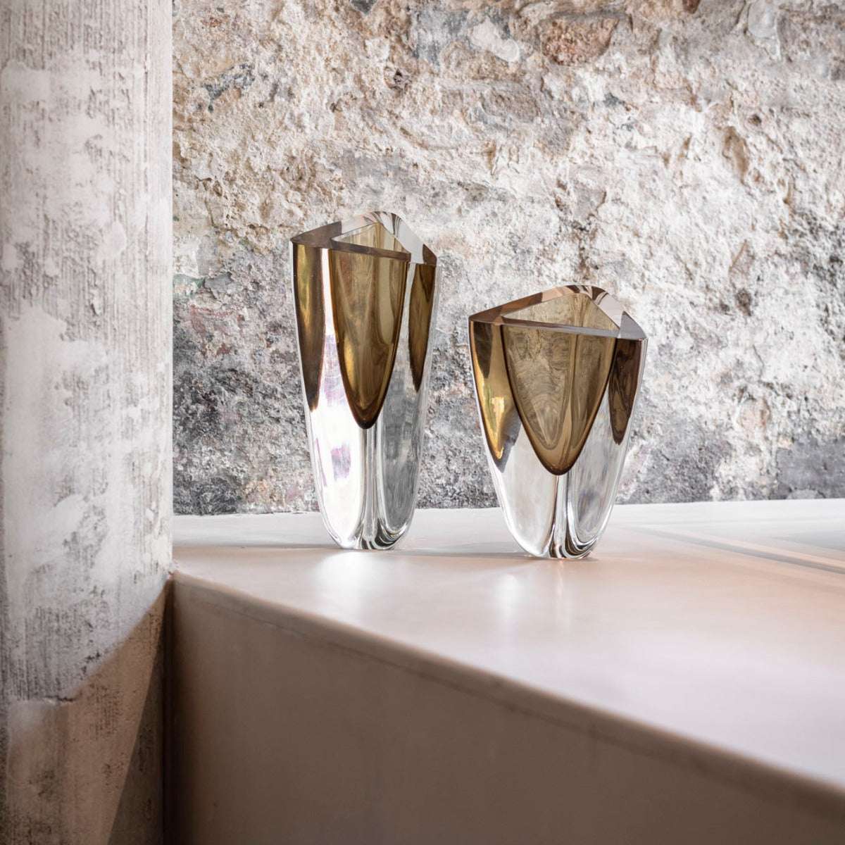 Glasvase "Vase Triangle 4" von Seguso