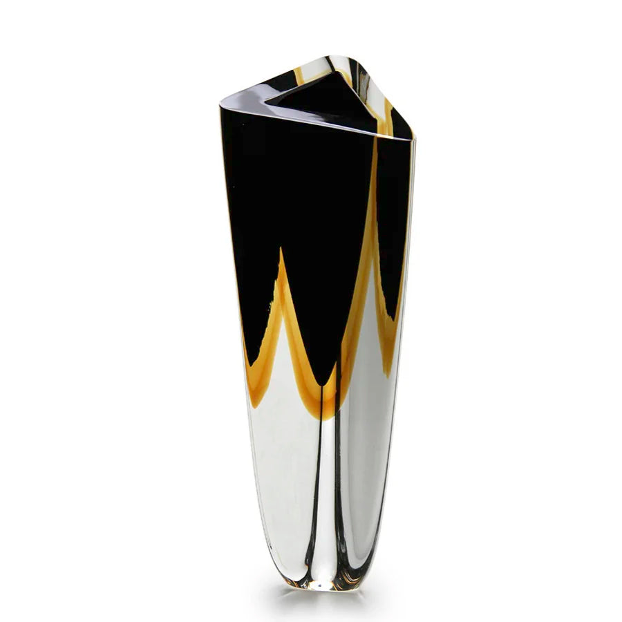 Glass vase "Vase Triangle 3" by Seguso