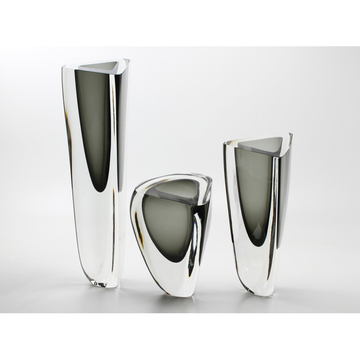 Glass vase "Vase Triangle 1" by Seguso