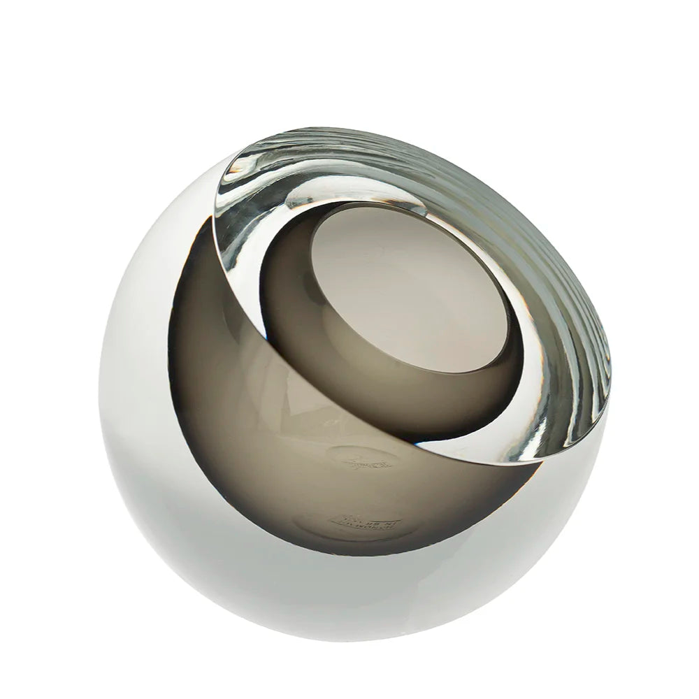 Glass bowl "Drop Diagonal" by Seguso