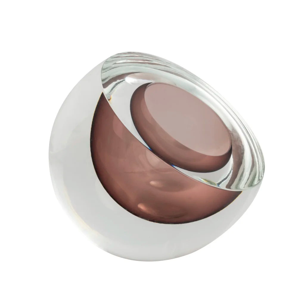 Glass bowl "Drop Diagonal" by Seguso