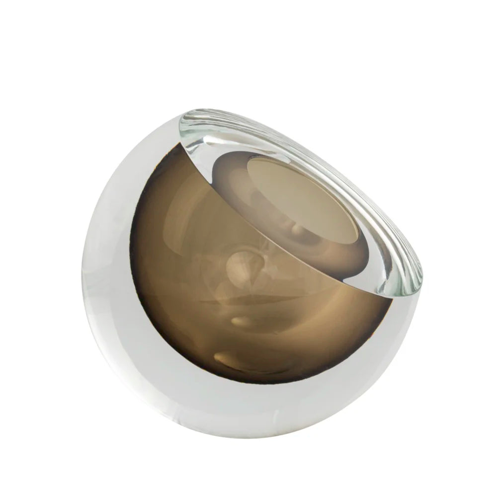 Glass bowl "Drop Diagonal" by Seguso