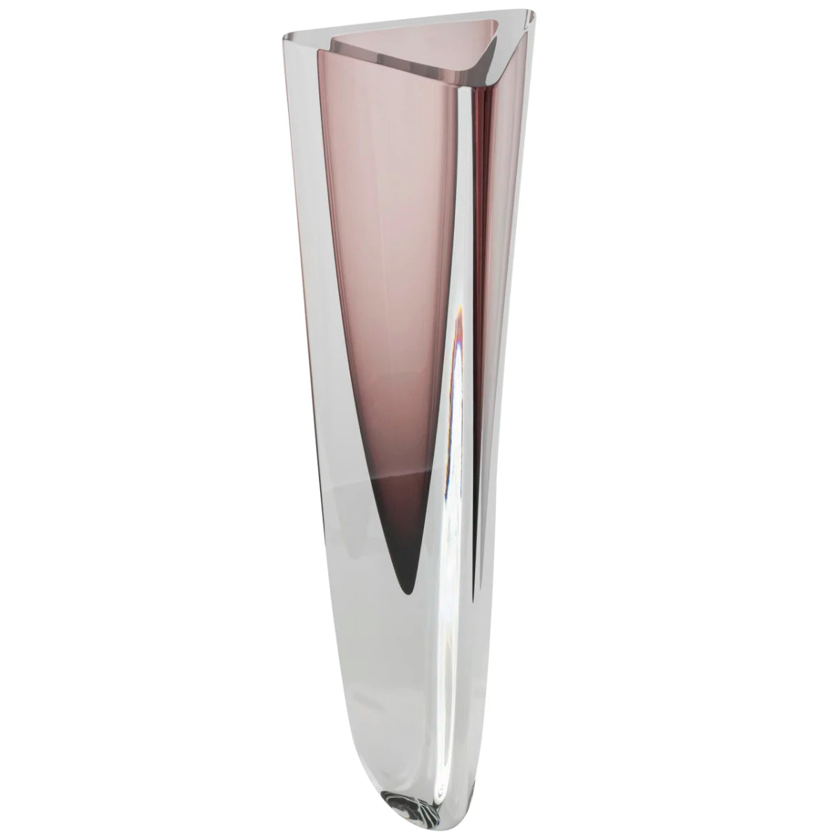 Glass vase "Vase Triangle 1" by Seguso
