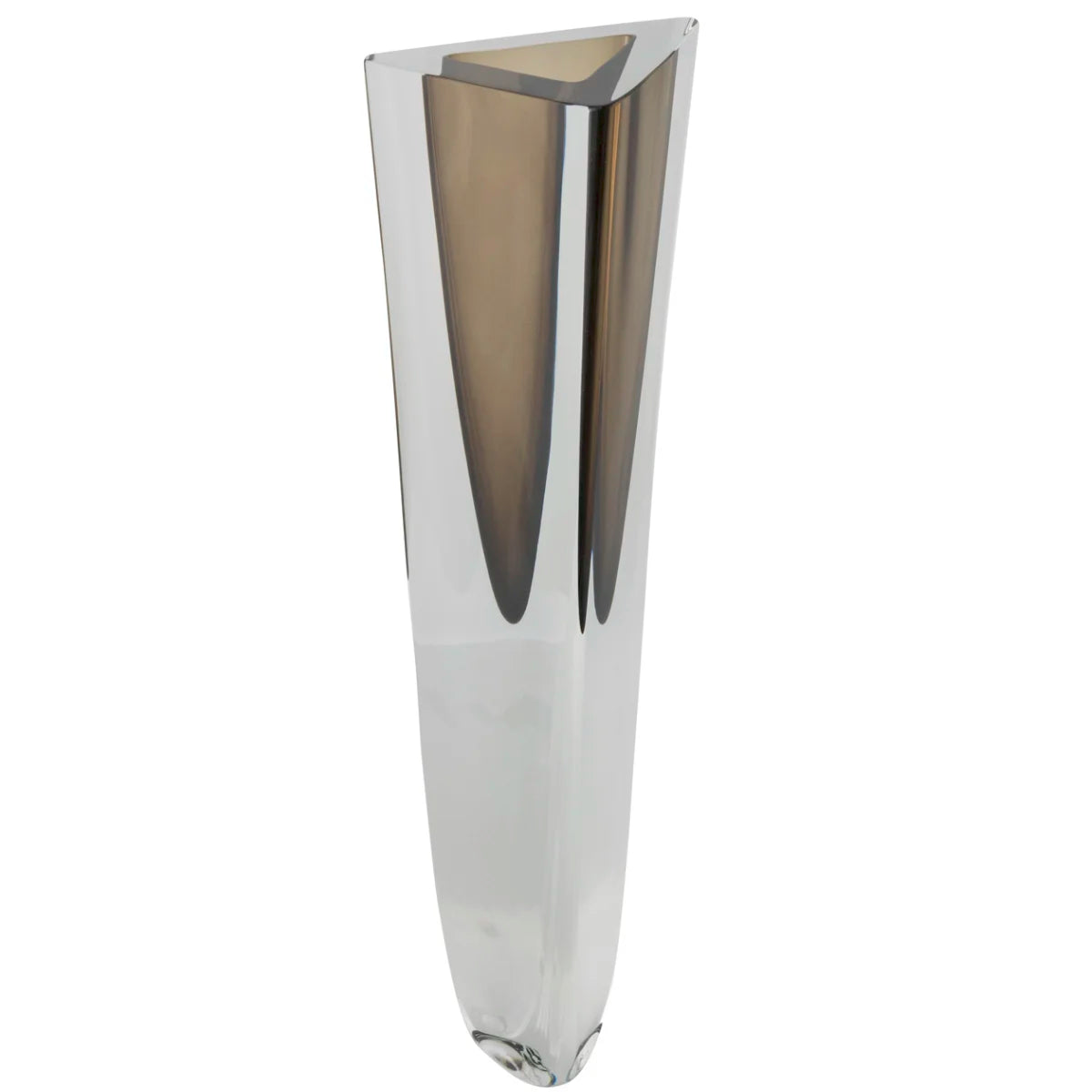 Glass vase "Vase Triangle 1" by Seguso