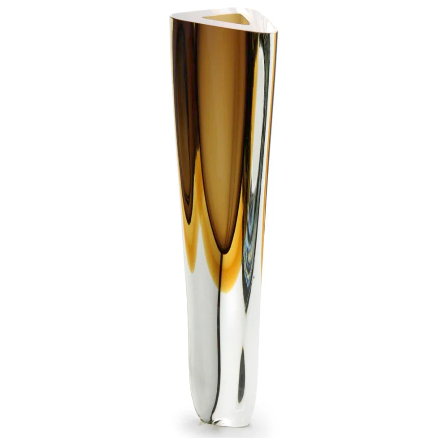 Glass vase "Vase Triangle 1" by Seguso