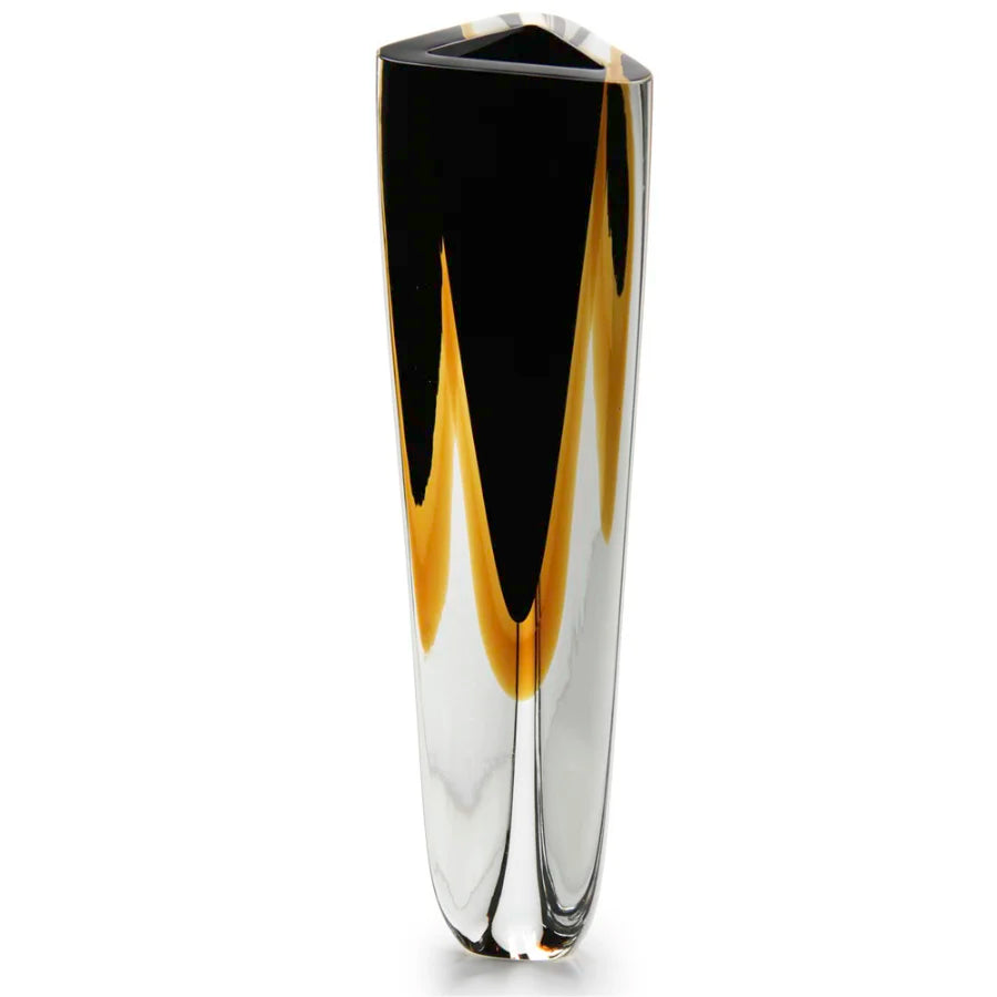 Glass vase "Vase Triangle 1" by Seguso