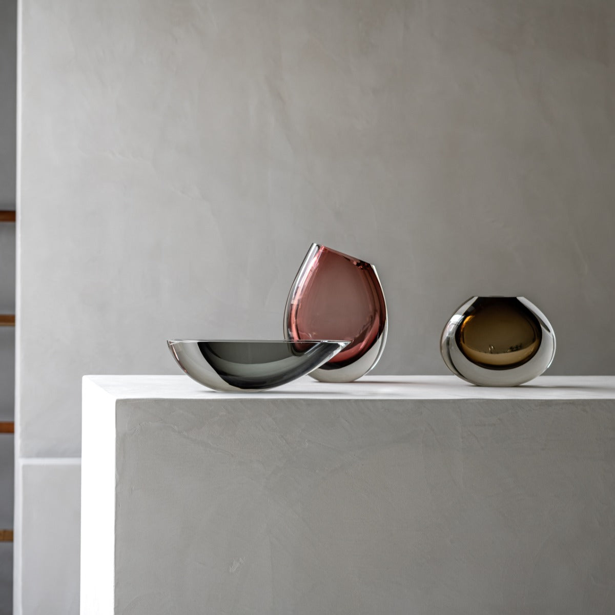 Glass vase "Vase Canoe 160" by Seguso