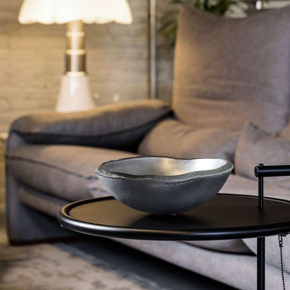 Glasschale "Bowl Topo Listrado" von Regina Medeiros