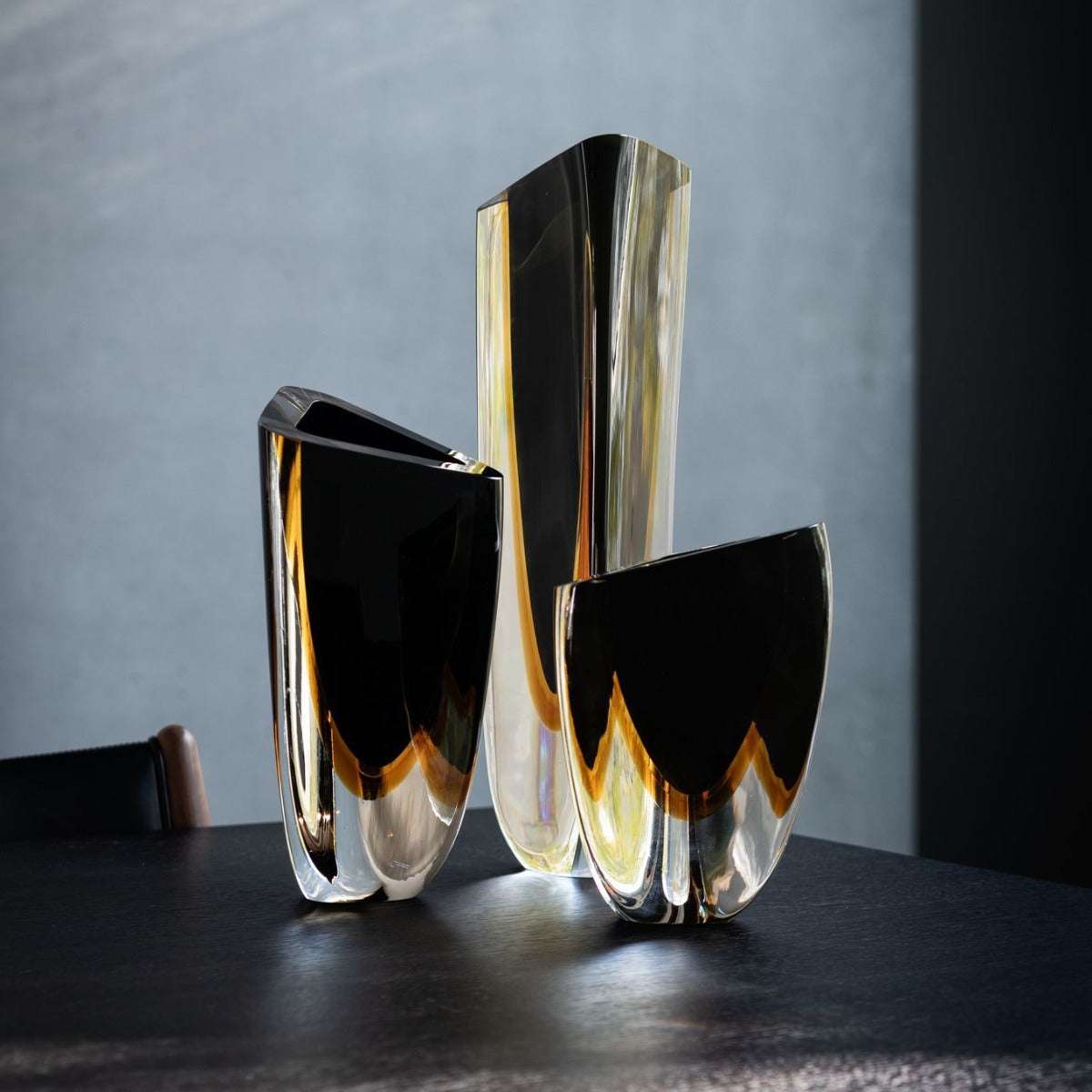 Glasvase "Vase Triangle" von Seguso