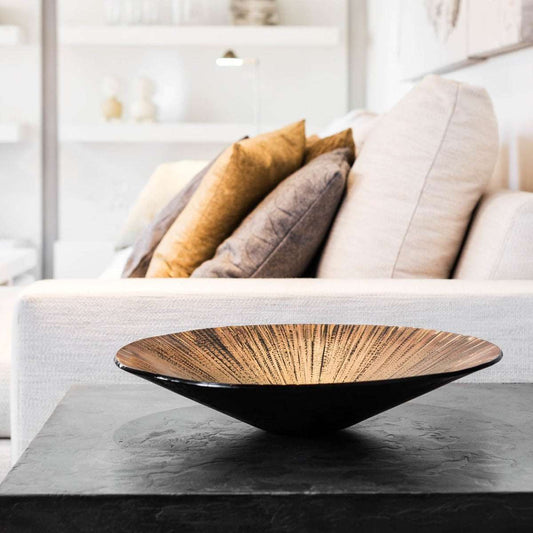 Glasschale "Bateia Bronze" von Regina Medeiros